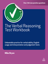 Verbal Reasoning Test Workbook (eBook): Unbeatable Practice for Verbal Ability, English Usage and Interpretation and Judgment Tests